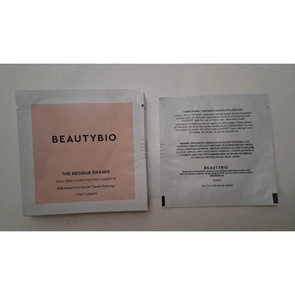 BeautyBio The Residue Eraser 20 Count Clarifying Pads New Free Shipping